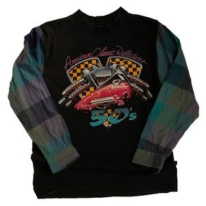 Vintage Harley Davidson flannel long sleeve T-shirt